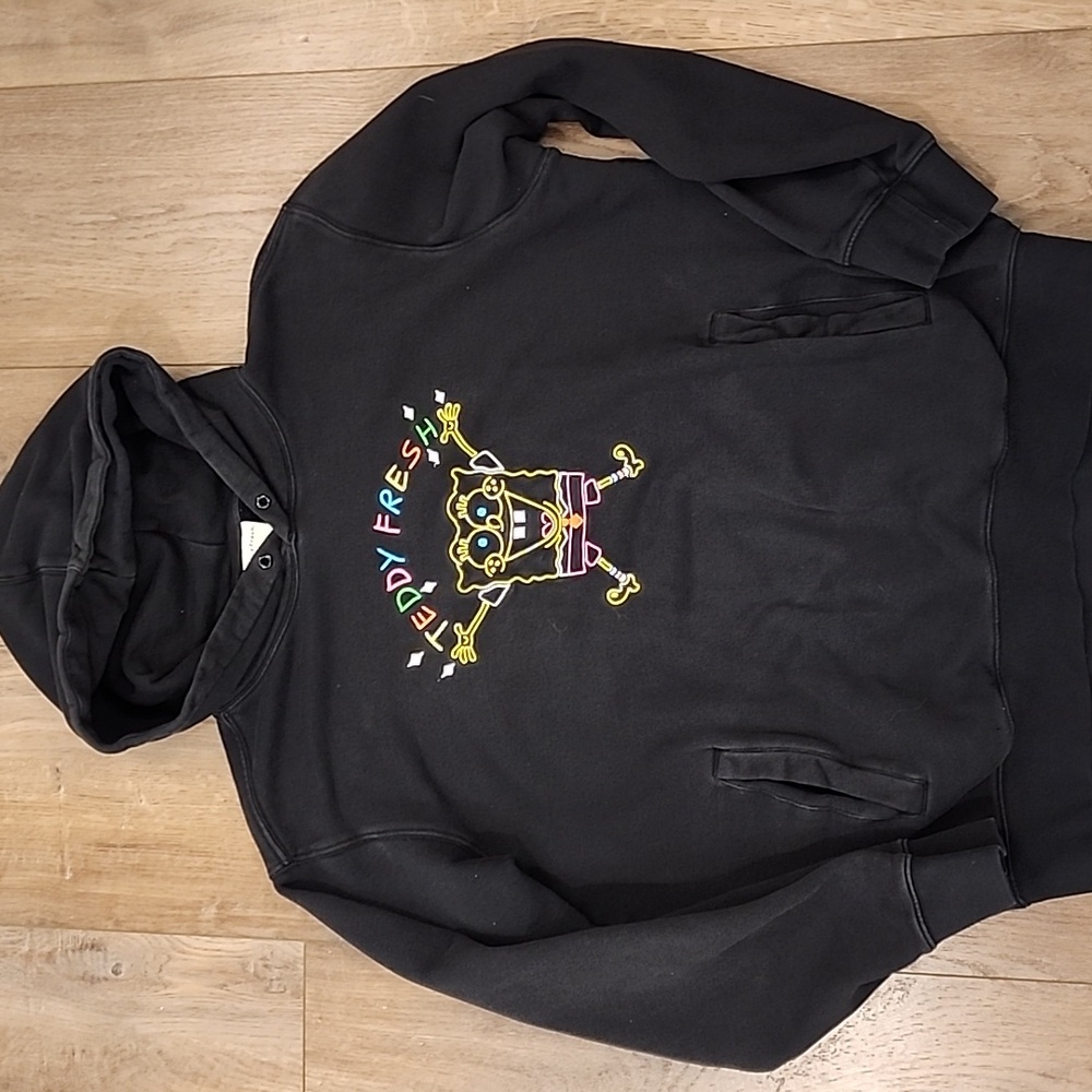 Teddy Fresh x Spongebob Hoodie 2020 Sweatshirt Casual Collectible Men's size L